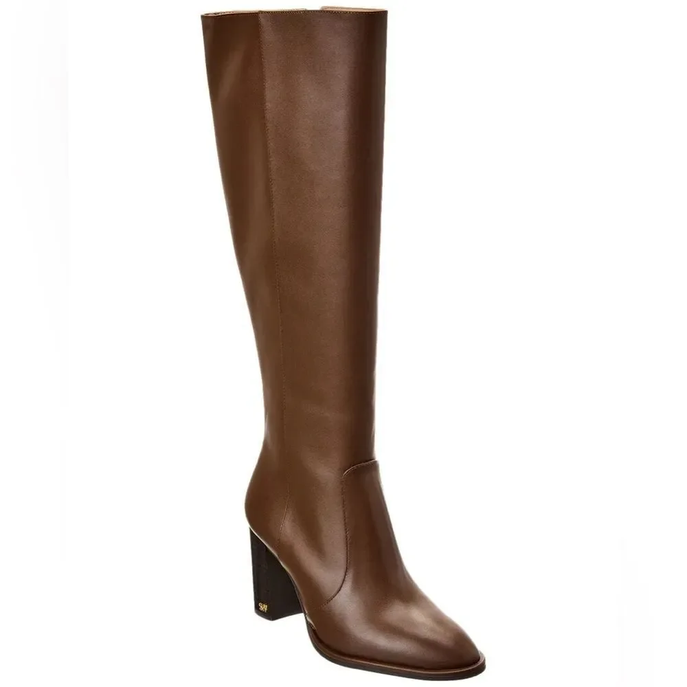Stuart Weitzman Ryland Zip 80 Leather Knee-High Boot